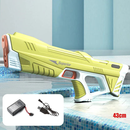 43cm Electric Automatic Water Gun with Rechargeable Battery light-green by HitMyNeed