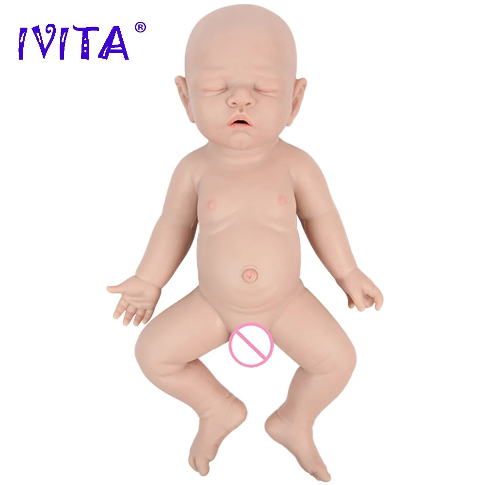 43cm Full Body Silicone Reborn Baby Boy Doll with Clothes by HitMyNeed