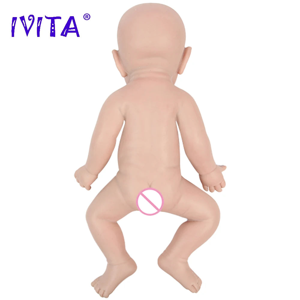 43cm Full Body Silicone Reborn Baby Boy Doll with Clothes by HitMyNeed