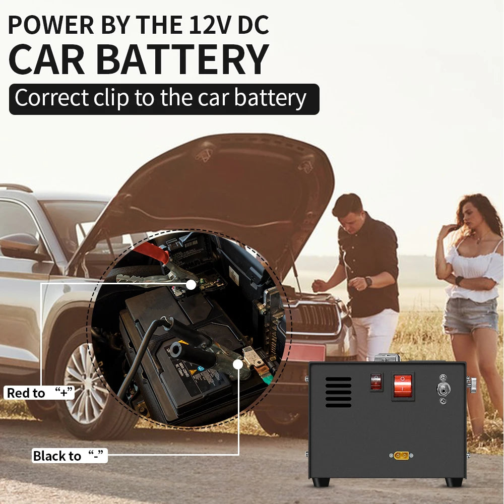 4500 PSI 300 Bar Portable PCP Air Compressor 12V/AC by HitMyNeed