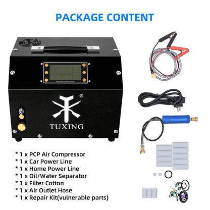 4500Psi 12V PCP Air Compressor with LCD & Auto-Stop by HitMyNeed