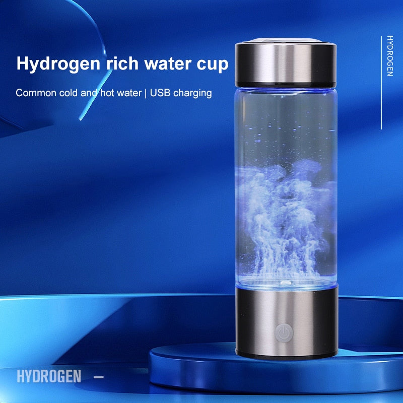 450ml Portable Hydrogen Water Generator, 3-Min Mode by HitMyNeed
