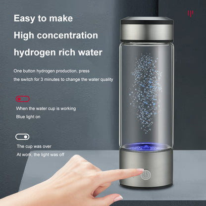 450ml Portable Hydrogen Water Generator Bottle by HitMyNeed