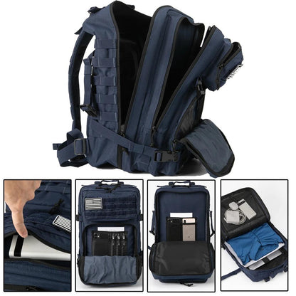 45L Outdoor Tactical Backpack with Molle System by HitMyNeed