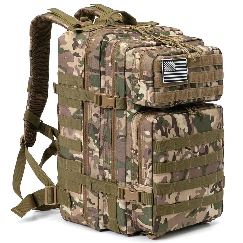 45L Outdoor Tactical Backpack with Molle System cp by HitMyNeed