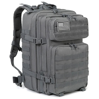 45L Outdoor Tactical Backpack with Molle System gray by HitMyNeed