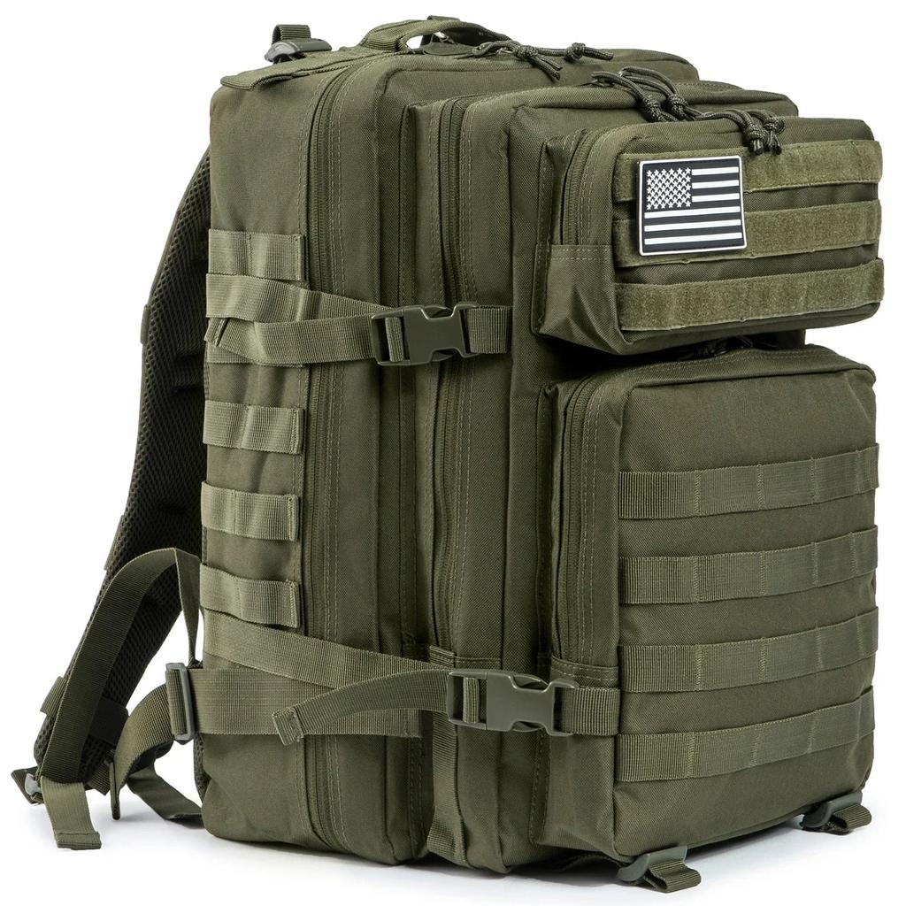 45L Outdoor Tactical Backpack with Molle System green by HitMyNeed