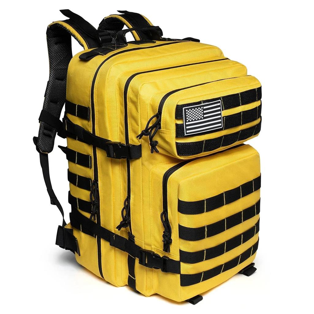 45L Outdoor Tactical Backpack with Molle System yellow by HitMyNeed