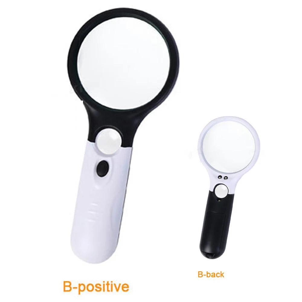 45X / 3X LED Handheld Magnifying Glass Loupe b by HitMyNeed
