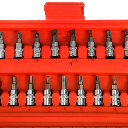 46-Piece 1/4" Drive Socket Wrench Tool Kit by HitMyNeed