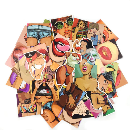47pcs Adult Vulgar PVC Sticker Pack by HitMyNeed