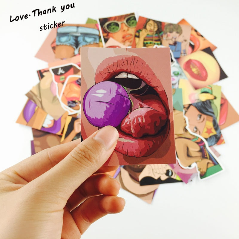47pcs Adult Vulgar PVC Sticker Pack by HitMyNeed