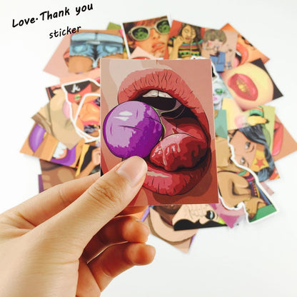 47pcs Adult Vulgar PVC Sticker Pack by HitMyNeed