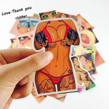 47pcs Adult Vulgar PVC Sticker Pack by HitMyNeed