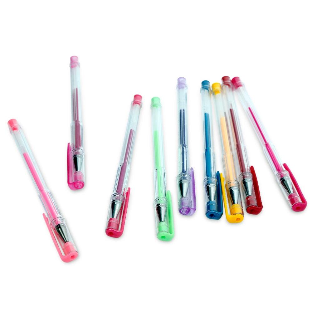 48-Color Metallic Pastel Neon Glitter Gel Pen Set by HitMyNeed