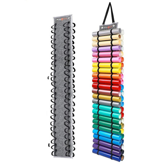 48 Grids Hanging Vinyl Roll Storage Organizer by HitMyNeed