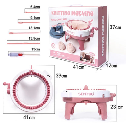 48-Needle Handmade Knitting Machine for Scarves & Hats by HitMyNeed