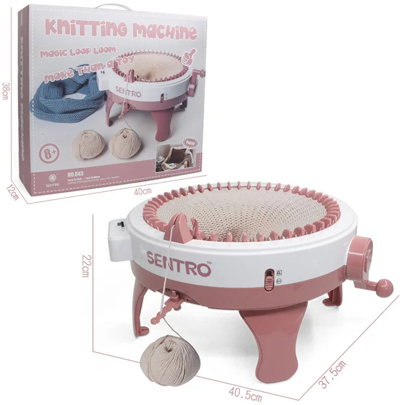 48-Needle Handmade Knitting Machine for Scarves & Hats by HitMyNeed