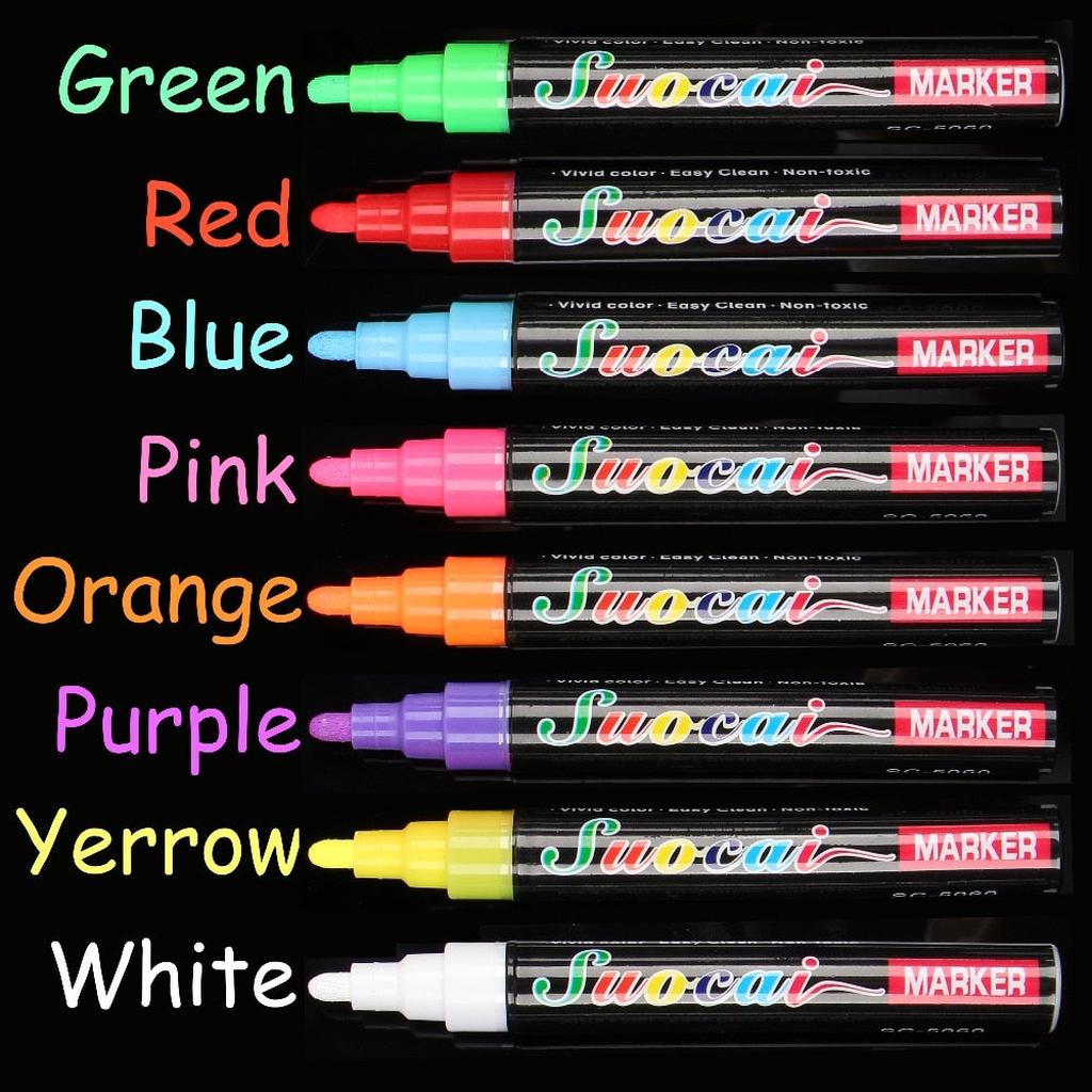 Liquid Chalk Marker with Reversible Tip