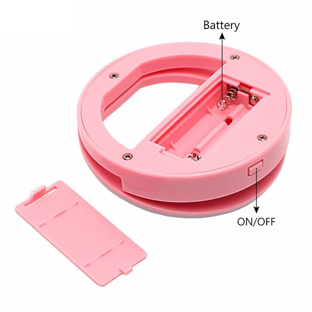 LED Clip-On Selfie Ring Light for Smartphones