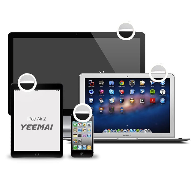 LED Clip-On Selfie Ring Light for Smartphones