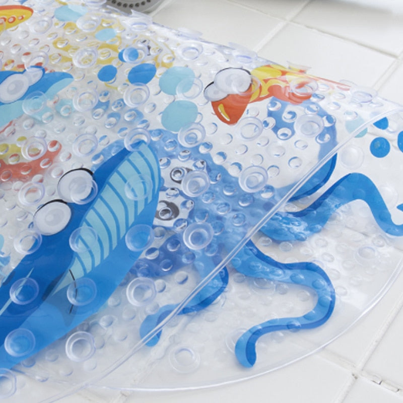 Kids Anti-Slip Bath Mat with Suction Cups