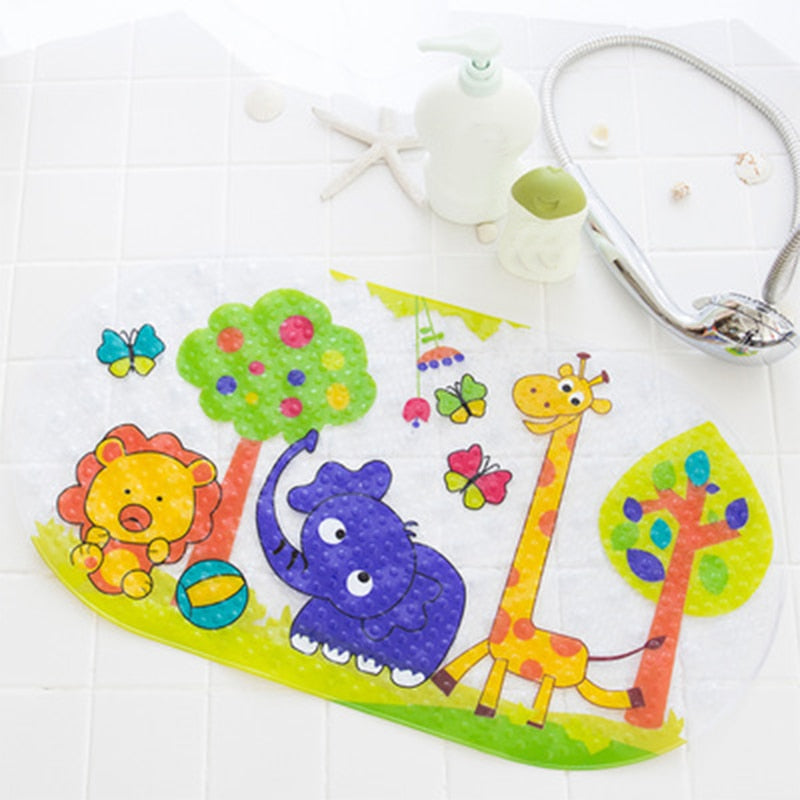 Kids Anti-Slip Bath Mat with Suction Cups