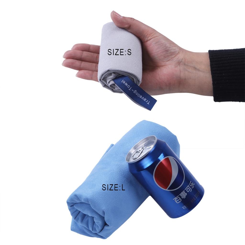 Lightweight Microfiber Beach Towel with Mesh Bag