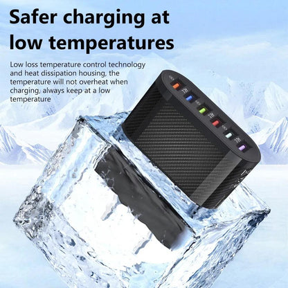 48W 6-Port USB Wall Charger with QC3.0 Fast Charging by HitMyNeed