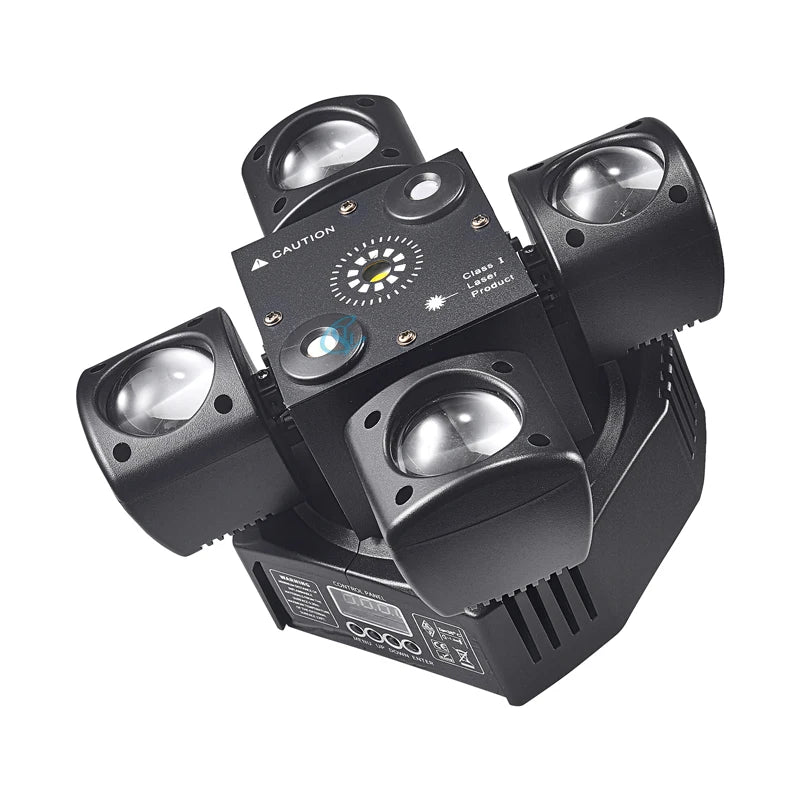 48W LED Moving Head Light with RGBW Beam & Laser by HitMyNeed
