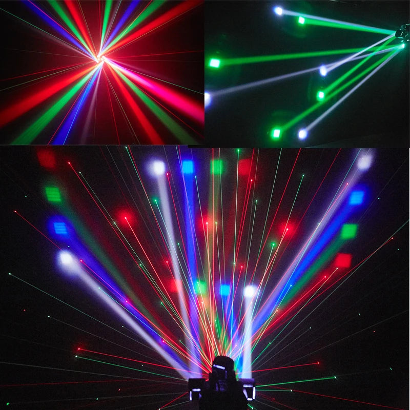 48W LED Moving Head Light with RGBW Beam & Laser by HitMyNeed