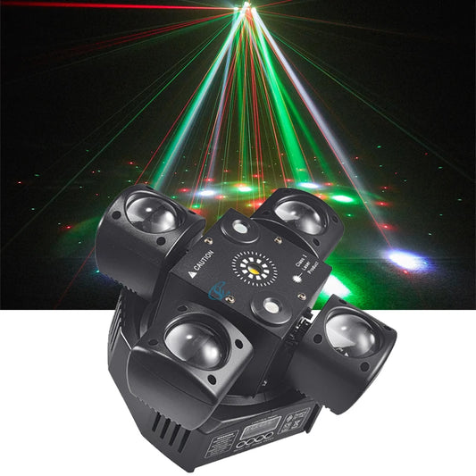 48W LED Moving Head Light with RGBW Beam & Laser au-plug by HitMyNeed