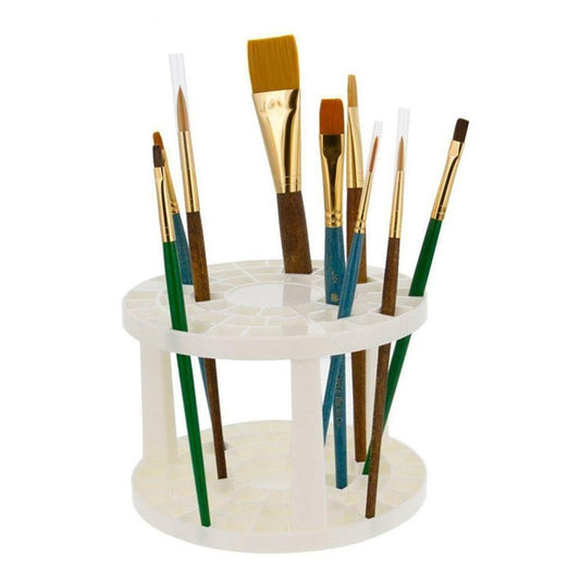 49-Hole Round Paintbrush Organizer Stand by HitMyNeed
