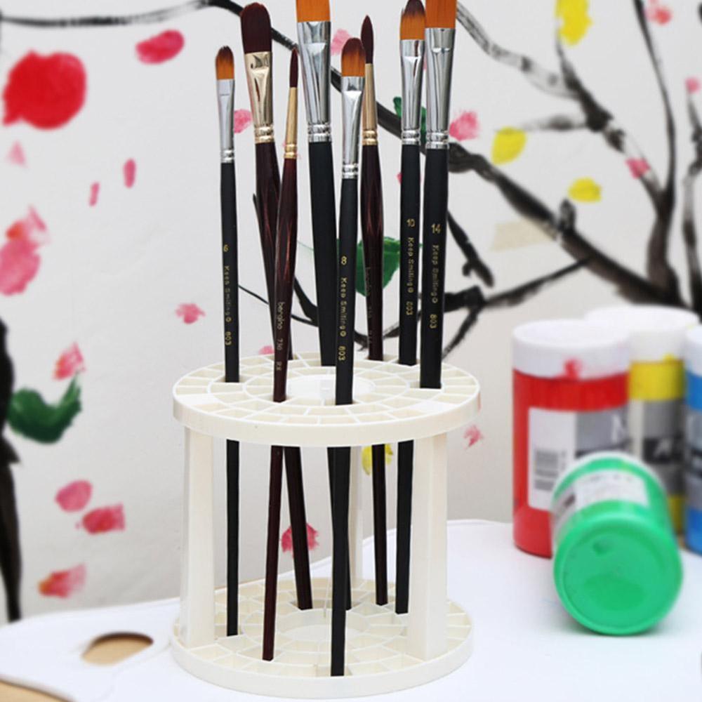 49-Hole Round Paintbrush Organizer Stand by HitMyNeed