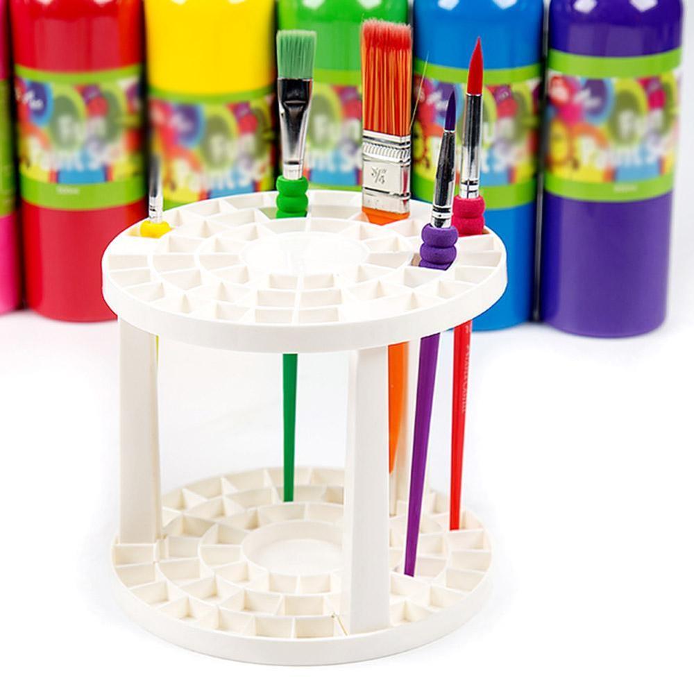 49-Hole Round Paintbrush Organizer Stand by HitMyNeed