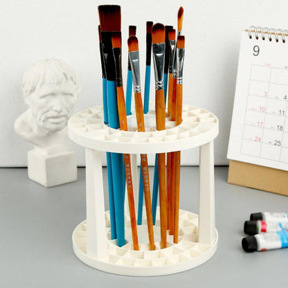 49-Hole Round Paintbrush Organizer Stand by HitMyNeed