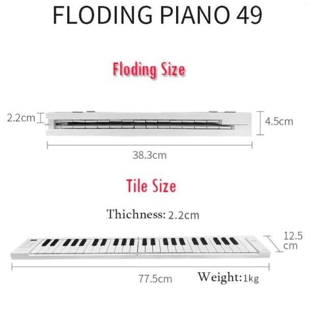49-Key Foldable Piano Keyboard with Speakers by HitMyNeed
