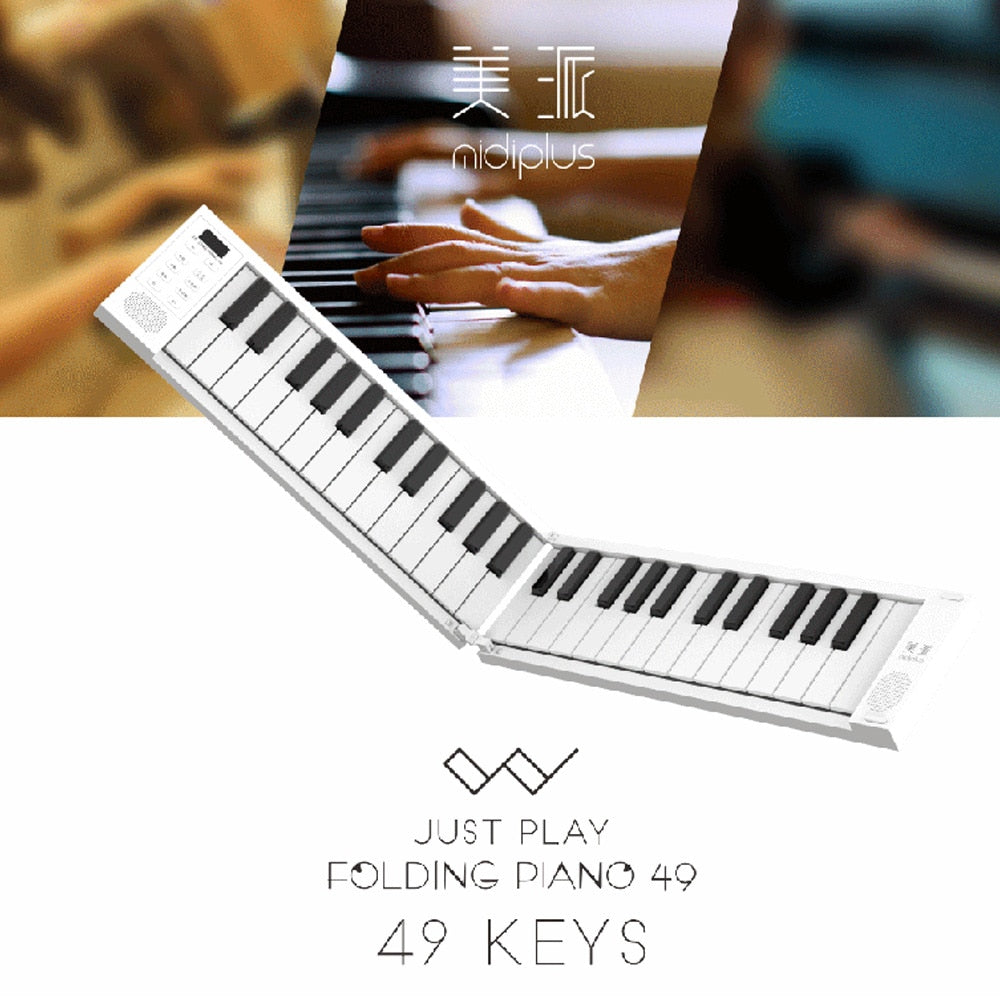 49-Key Foldable Piano Keyboard with Speakers by HitMyNeed