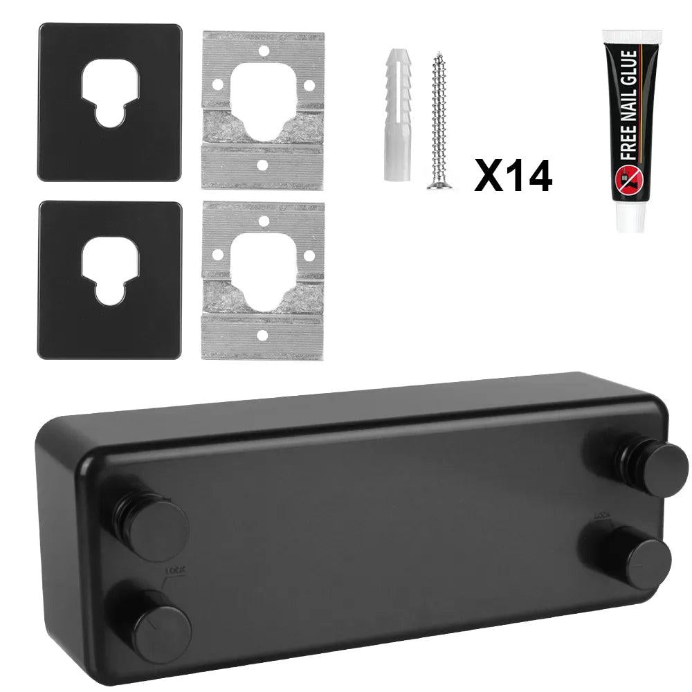 4.2m Double-Layer Retractable Clothesline Rack black by HitMyNeed