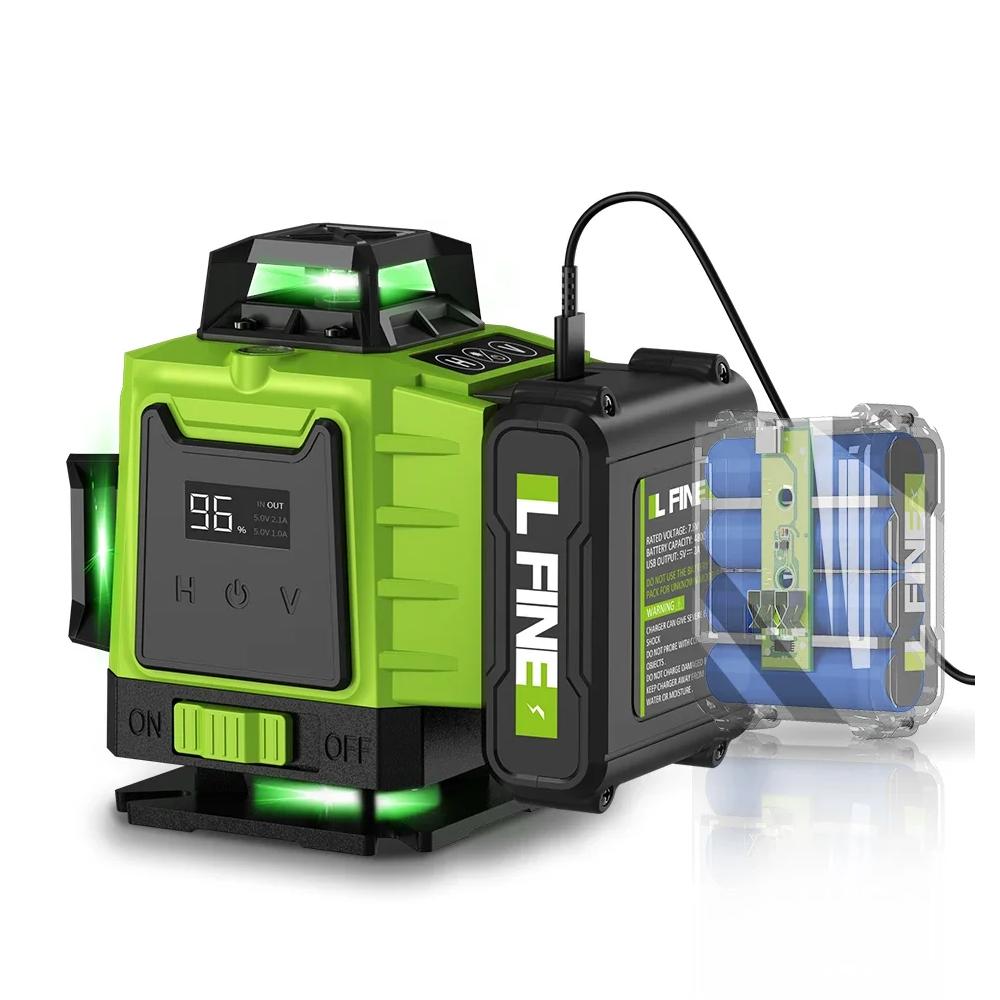 4D 16-Line 360° Self-Leveling Laser Level with Remote by HitMyNeed