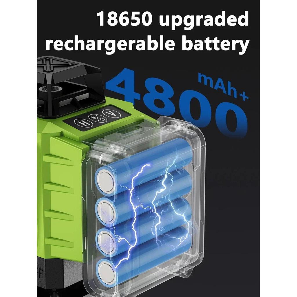 4D 16-Line 360° Self-Leveling Laser Level with Remote by HitMyNeed