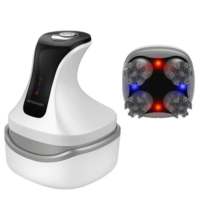 4D Electric Scalp Massager with Red & Blue LED Therapy by HitMyNeed