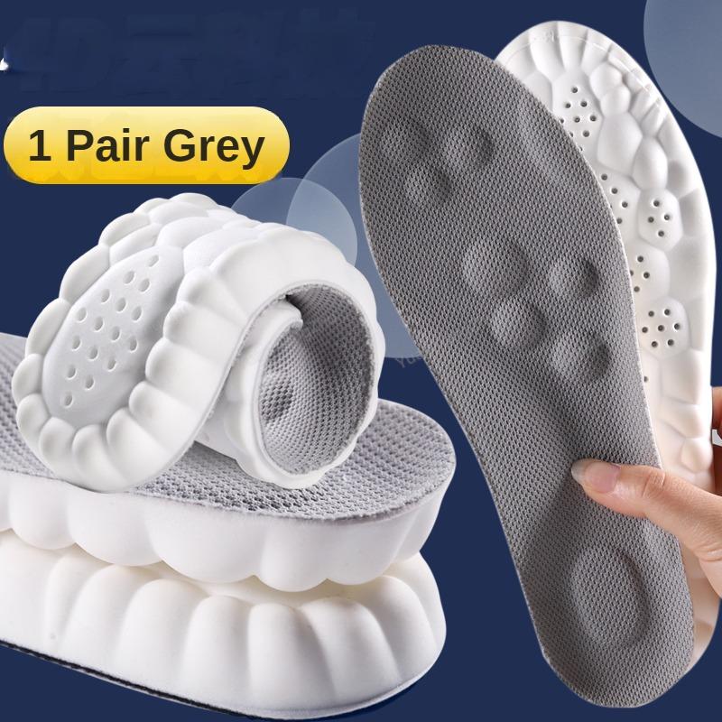4D Orthopedic Running Insoles with Arch Support gray eu43-44 by HitMyNeed