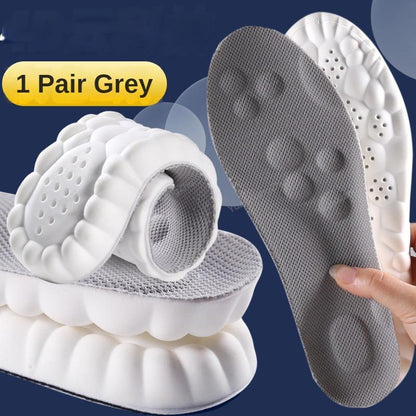 4D Orthopedic Running Insoles with Arch Support gray eu43-44 by HitMyNeed