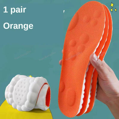 4D Orthopedic Running Insoles with Arch Support orange eu43-44 by HitMyNeed