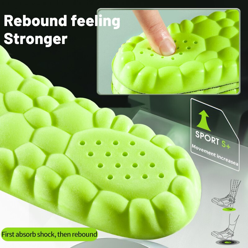4D Sport Insoles with Soft Cushioning & Arch Support by HitMyNeed