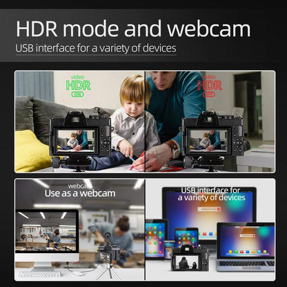 4K 48MP Vlogging Camera with 16X Zoom & Flip Screen by HitMyNeed