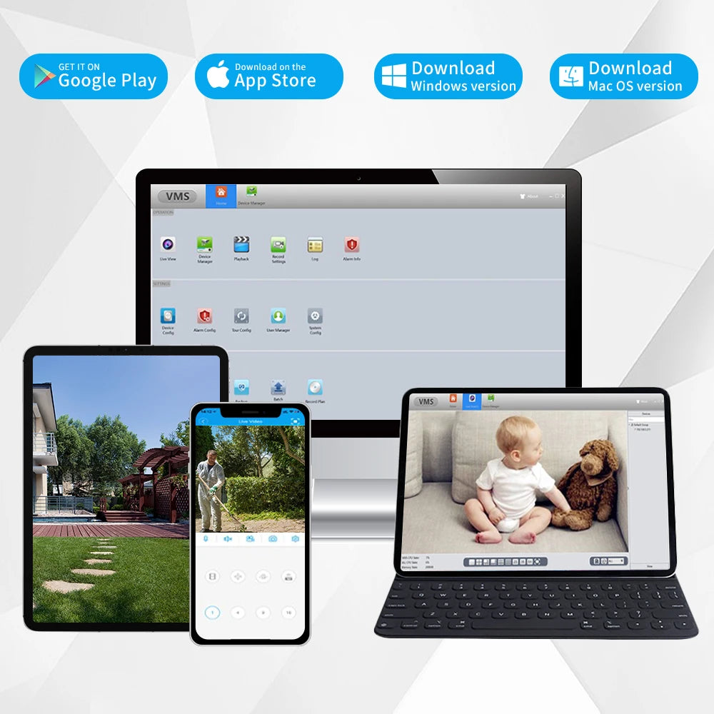 4K 8MP PoE Security Camera System with Audio & AI by HitMyNeed