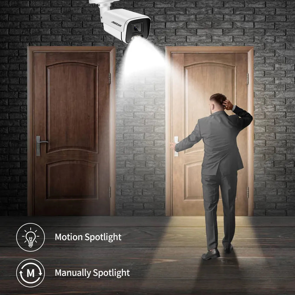 4K 8MP PoE Security Camera System with Audio & AI by HitMyNeed