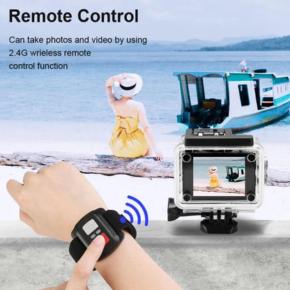 4K Action Camera with WiFi & 30m Waterproof Case by HitMyNeed
